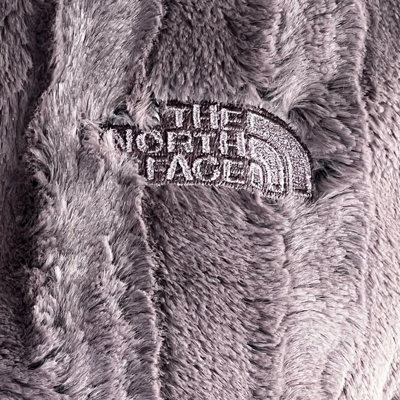 The North Face Extra Fuzzy Quarter Snap Pullover Gray Hooded Jacket - Picture 8 of 15